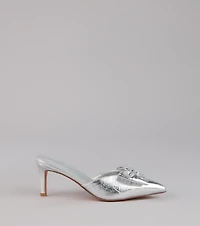 Party Edit Bow Mules