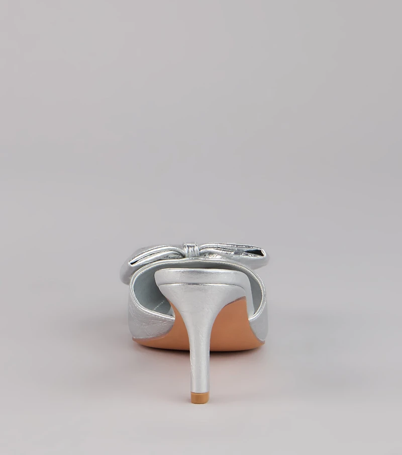 Party Edit Bow Mules
