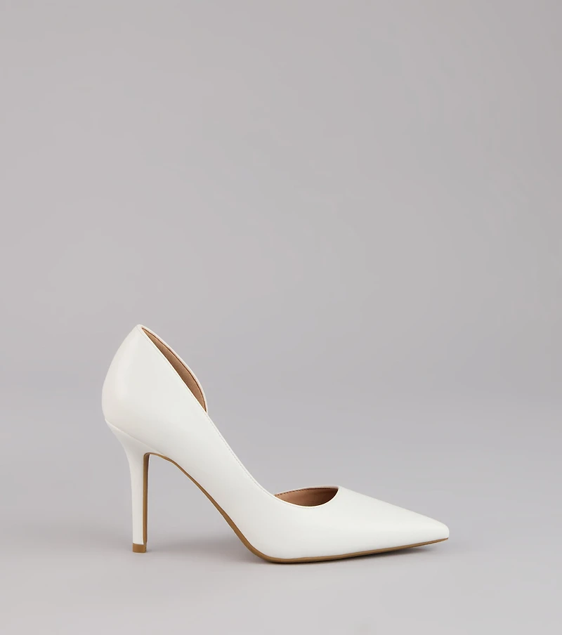 Simply Polished Cutout Stiletto Pumps