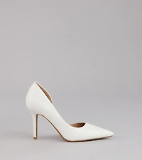 Simply Polished Cutout Stiletto Pumps