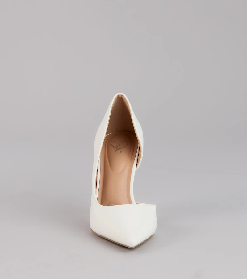 Simply Polished Cutout Stiletto Pumps