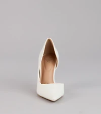Simply Polished Cutout Stiletto Pumps