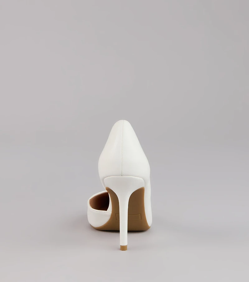 Simply Polished Cutout Stiletto Pumps