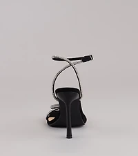 Strut With Glamour Rhinestone Stiletto Heels