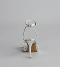 Radiance Rhinestone Metallic Stiletto Heels