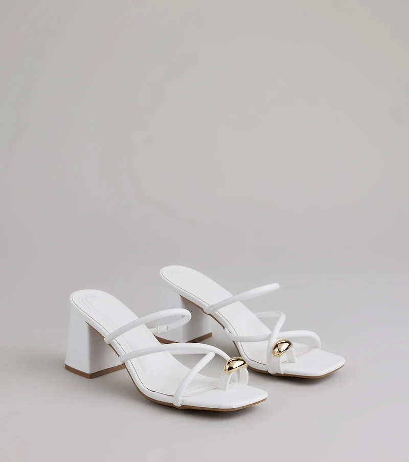 Walking Pretty Toe Ring Heels