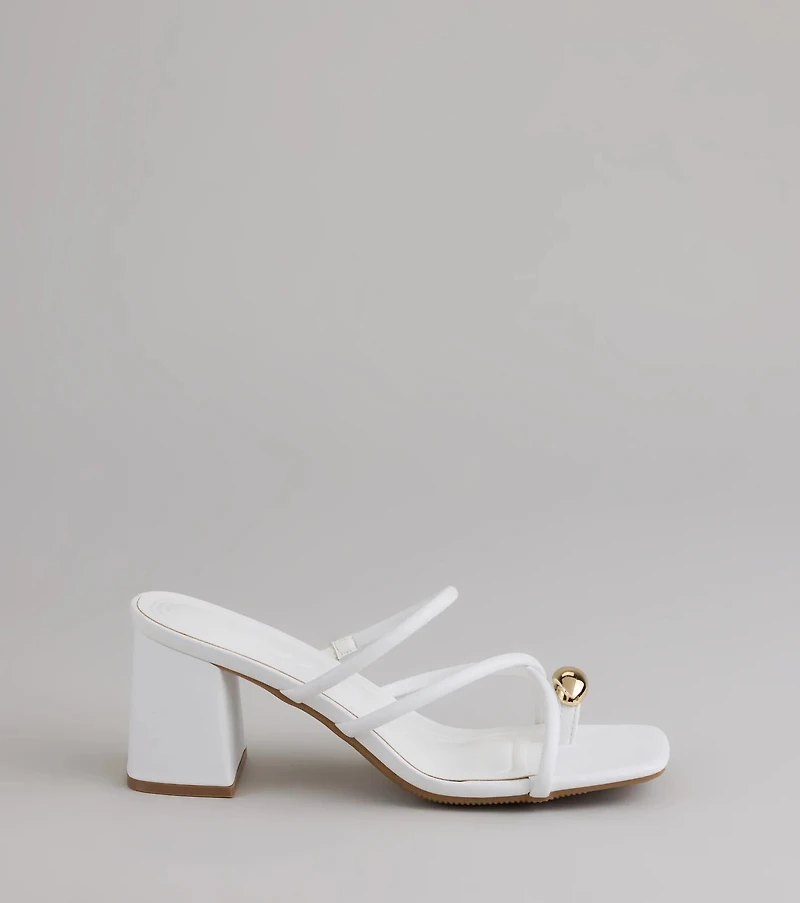 Walking Pretty Toe Ring Heels