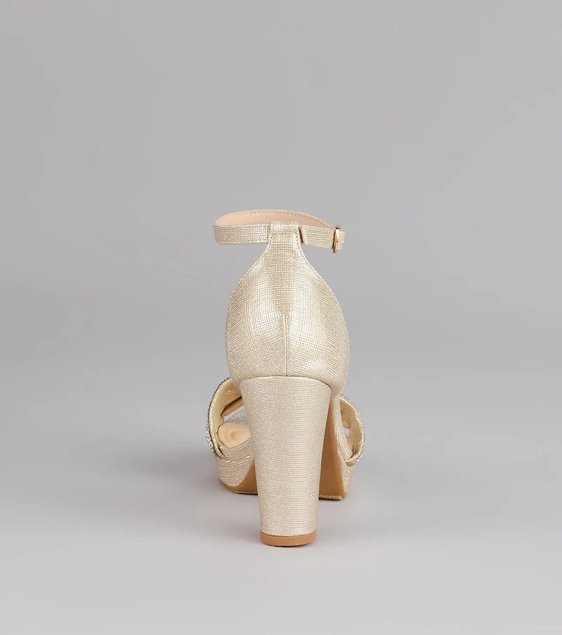 Starlight Charm Glitter Platform Heels