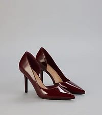 Simply Polished Cutout Stiletto Pumps