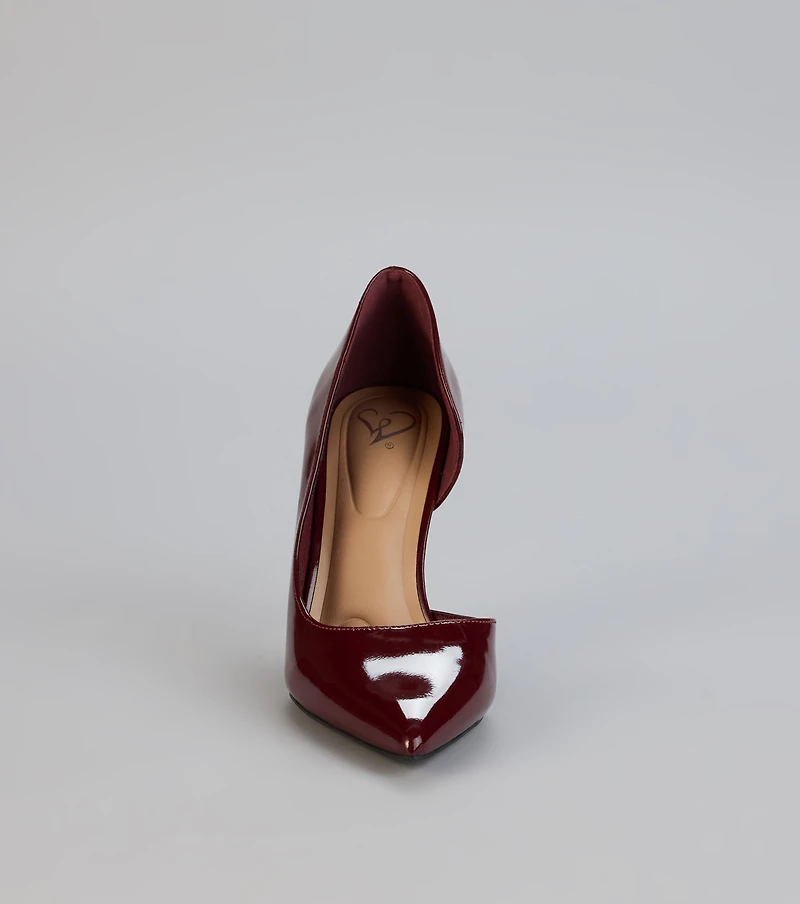 Simply Polished Cutout Stiletto Pumps