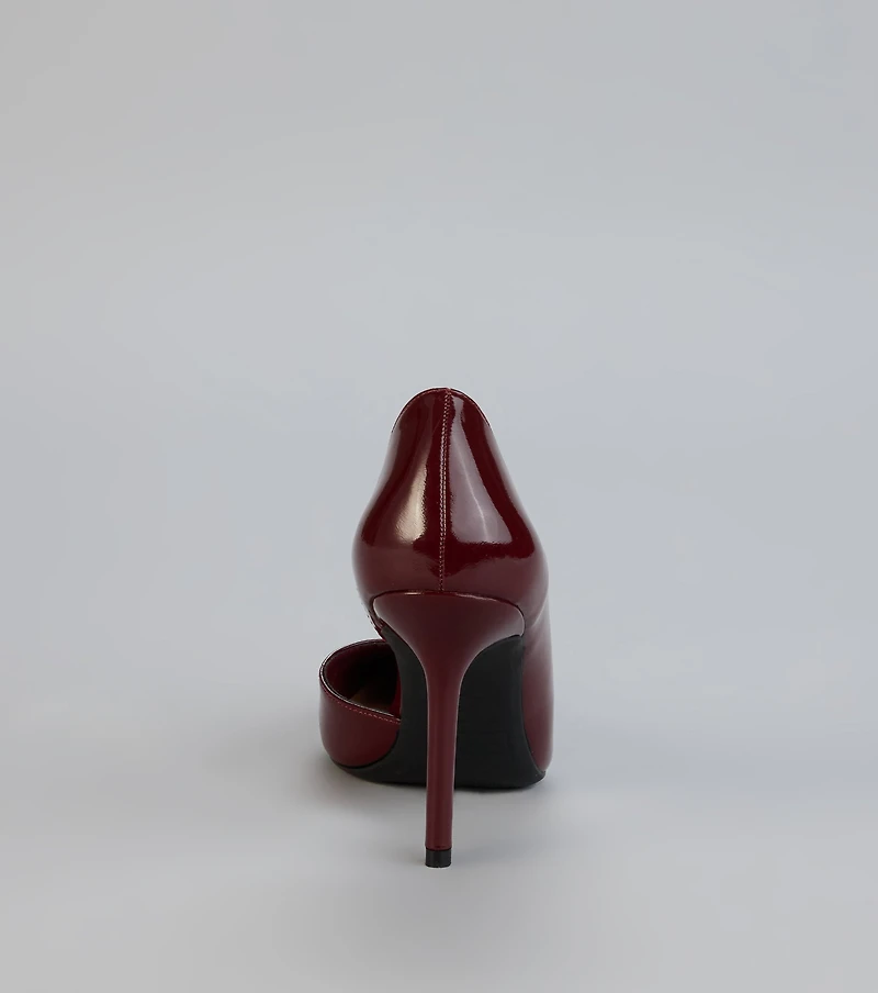 Simply Polished Cutout Stiletto Pumps