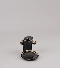 Out All Night Charm Strap Stiletto Heels