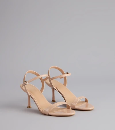 Sleek And Simple Patent Kitten Heels