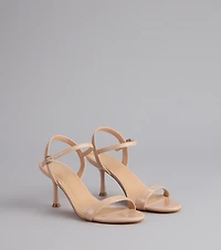 Sleek And Simple Patent Kitten Heels