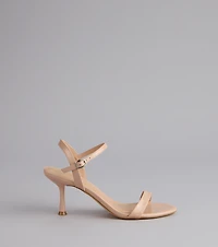 Sleek And Simple Patent Kitten Heels