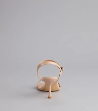 Sleek And Simple Patent Kitten Heels