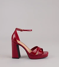Weekend Glam Platform Block Heels