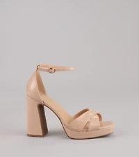 Weekend Glam Platform Block Heels