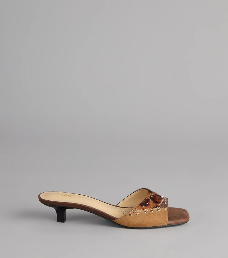 Fierce Step Patchwork Mules