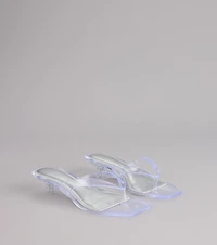 Throwback Glow Jelly Kitten Heels