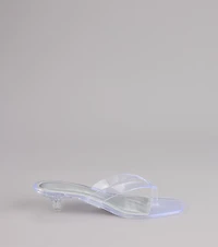 Throwback Glow Jelly Kitten Heels