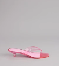 Throwback Glow Jelly Kitten Heels