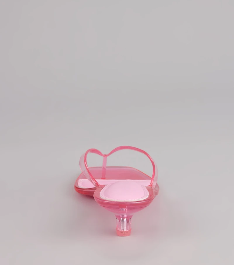 Throwback Glow Jelly Kitten Heels