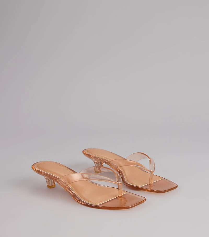 Throwback Glow Jelly Kitten Heels