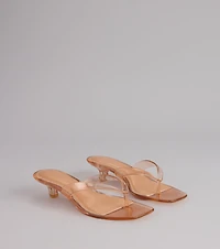 Throwback Glow Jelly Kitten Heels