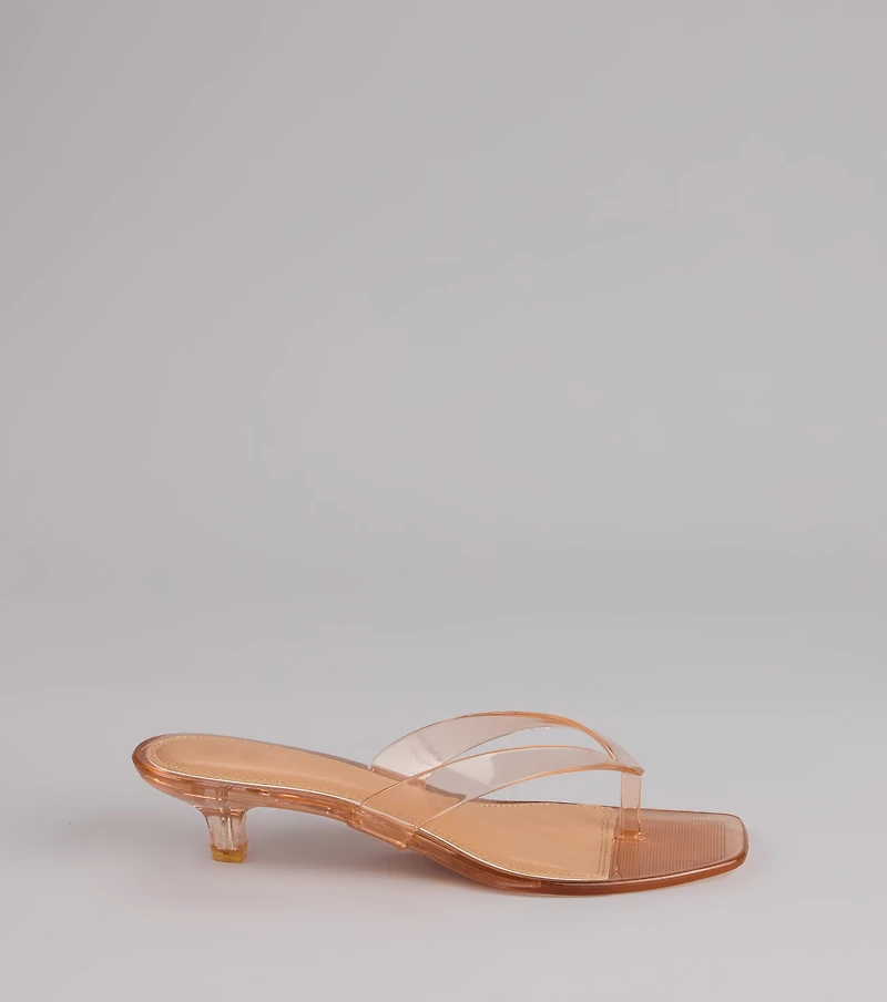 Throwback Glow Jelly Kitten Heels