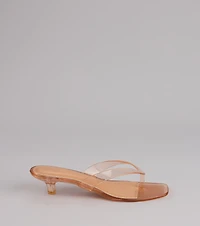 Throwback Glow Jelly Kitten Heels