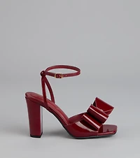 Make A Statement Bow Block Heels