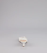 Play Nice Bow Thong Heels
