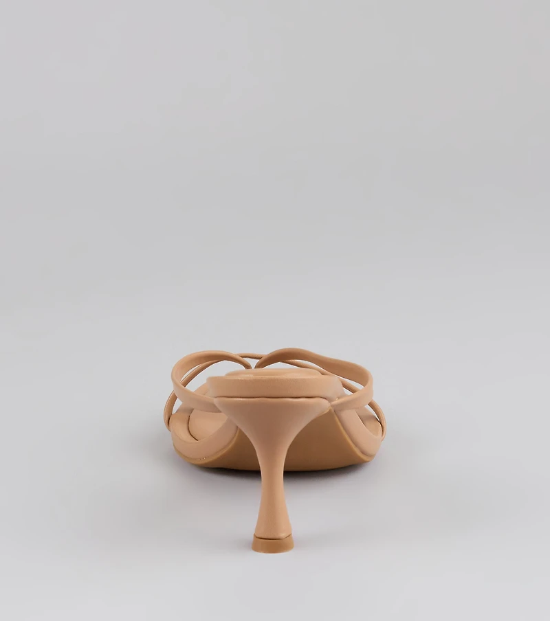 Sips And Sunshine Strappy Thong Mules