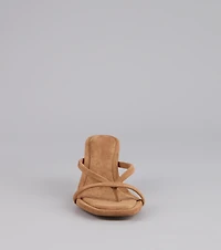 Minimal Mood Faux Suede Kitten Heels