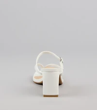 Strap Thong Buckle Mules