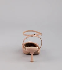 Sweet Point Kitten Bow Heels