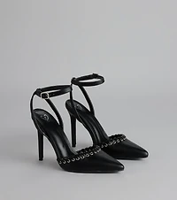 On Point Whipstitch Stiletto Heels