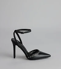 On Point Whipstitch Stiletto Heels