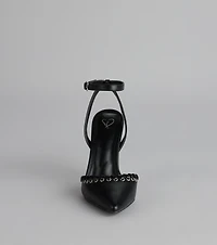 On Point Whipstitch Stiletto Heels