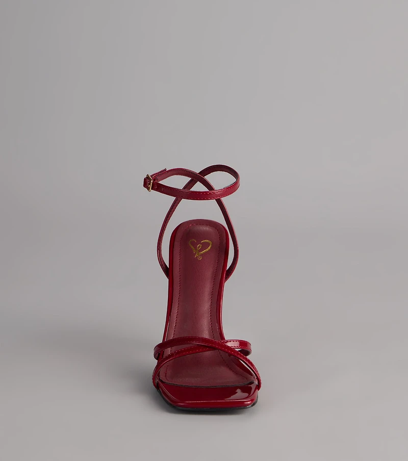 Statement Status Patent Stiletto Heels