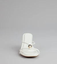 Sleek Luxe Strappy Stiletto Mules