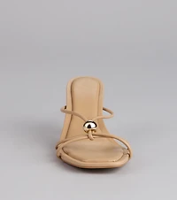 Sleek Luxe Strappy Stiletto Mules