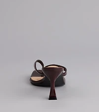 Strut And Stun Thong Mules