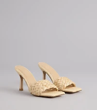 Sunny Escape Stiletto Mules