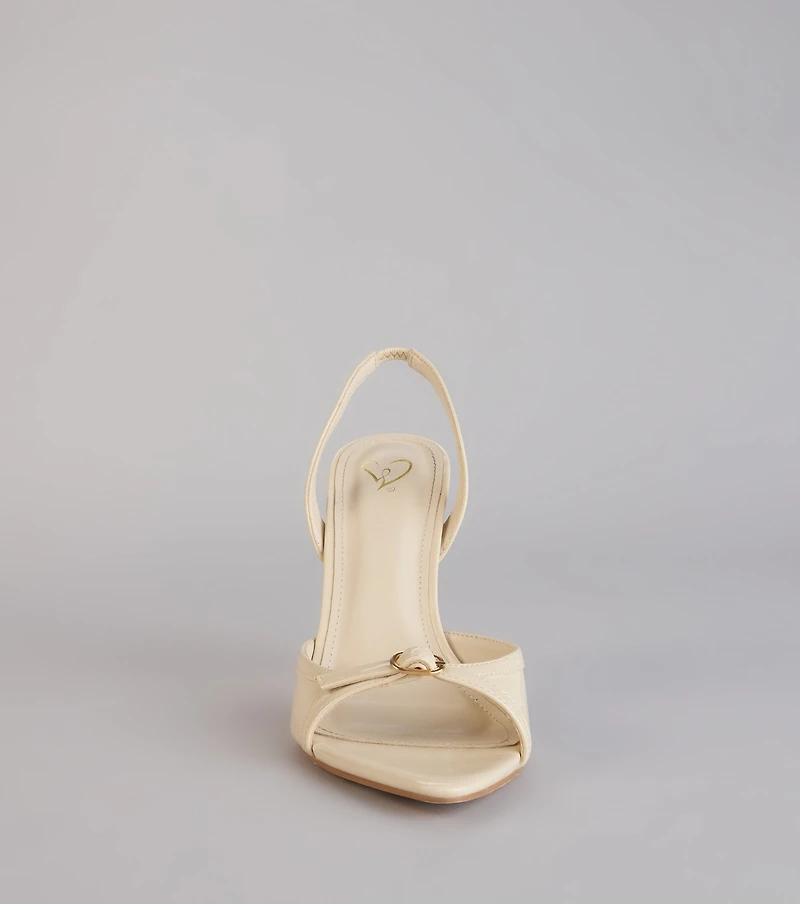 RSVP Ready Slingback Stiletto Heels