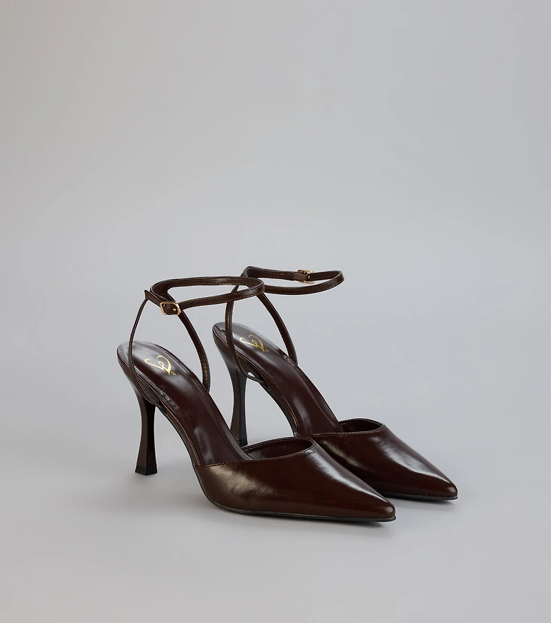 Sleek Intentions Slingback Heels