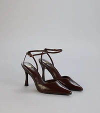 Sleek Intentions Slingback Heels