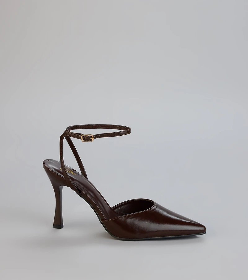 Sleek Intentions Slingback Heels
