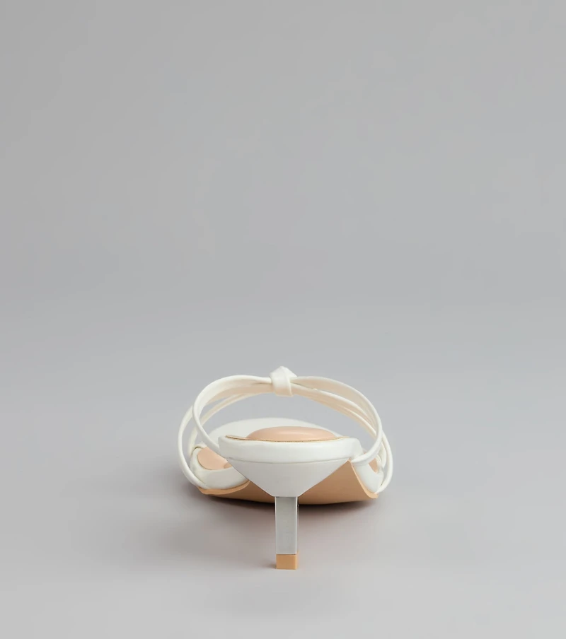 Shimmer Step Strappy Mules